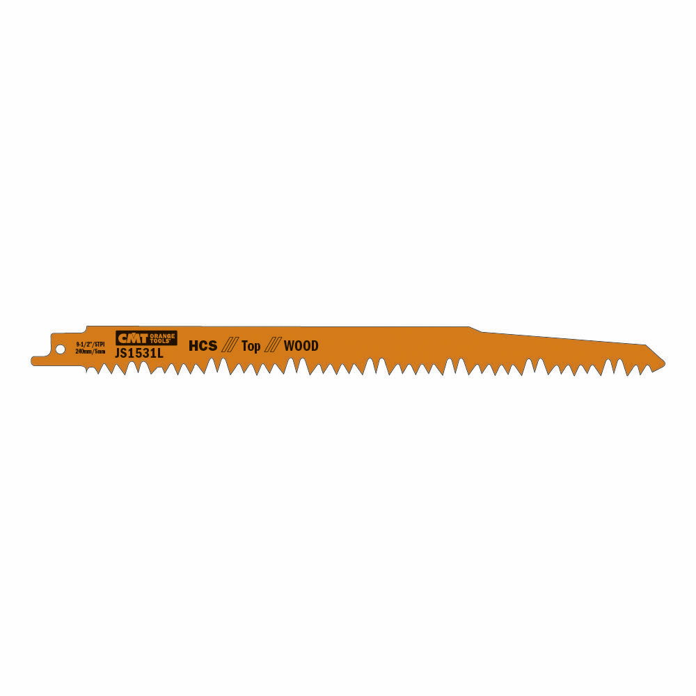CMT Bajonetsavklinge JS1531L – WOOD, 240 mm (5 TPI, grov)