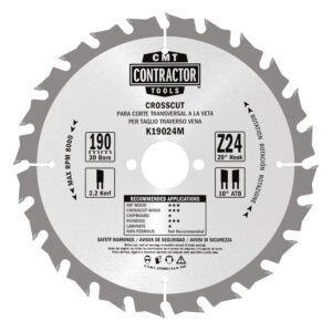 Rundsavsklinge - CMT 190mm Z24