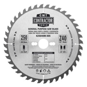 Rundsavsklinge - CMT 250mm Z40