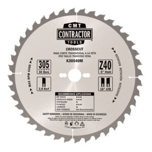 Rundsavsklinge - CMT sæt 305mm Z40/Z60
