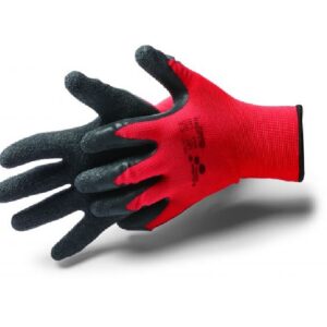 Rød Viper flexhandsker – latexbelagte arbejdshandsker